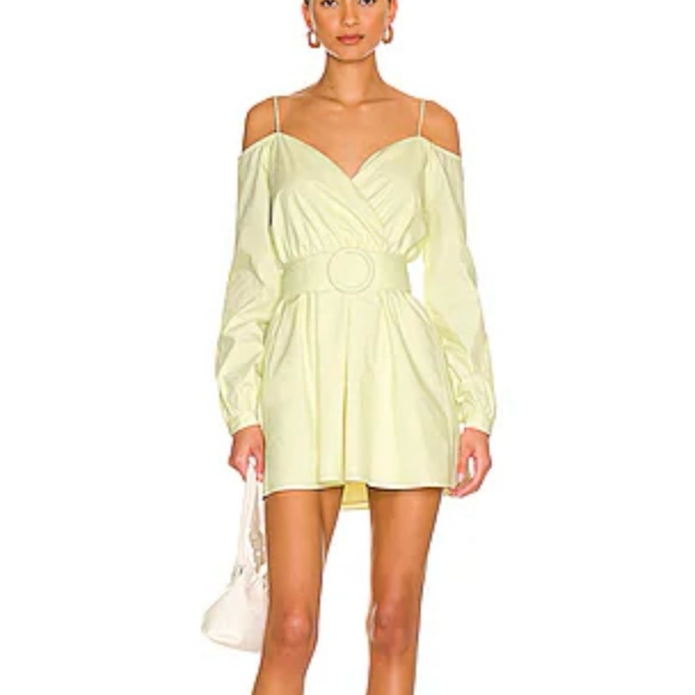 Revolve off the shoulder dress with belt